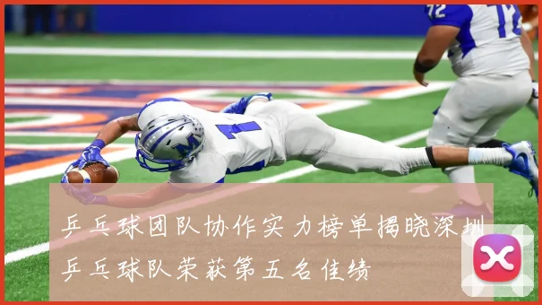 乒乓球团队协作实力榜单揭晓深圳乒乓球队荣获第五名佳绩